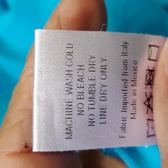 Yaffa, tourqwise‎ blue long sleeve  Activewear top Henley style size smal… - Picture 9 of 9